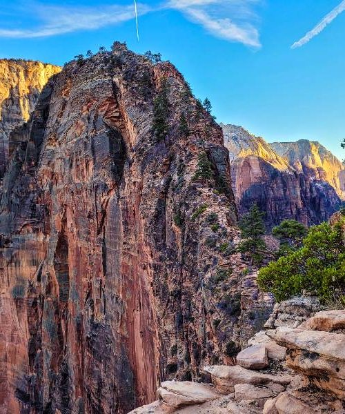 Angels Landing in Zion National Park, widely considered one of the most dangerous hikes in the world